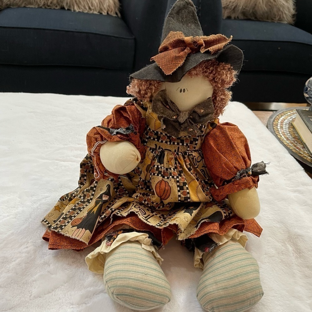 Vintage Scarecrow Doll Fall Autumn Decoration Halloween Thanksgiving
